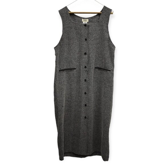 White Stag Dress L Womens 12/14 Sheath Workwear Interview Knit Button Down - Picture 1 of 8